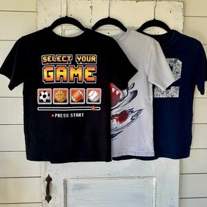 CHILDRENS PLACE, SET/3, BOYS T-SHIRTS. SIZE M(7/8)